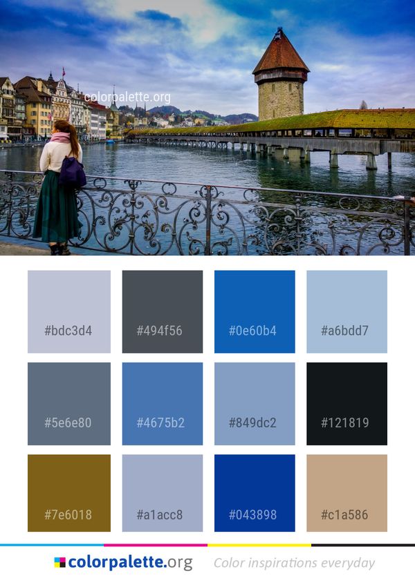 Sky Landmark Town Color Palette