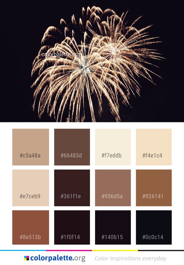 Fireworks Event Sky Color Palette