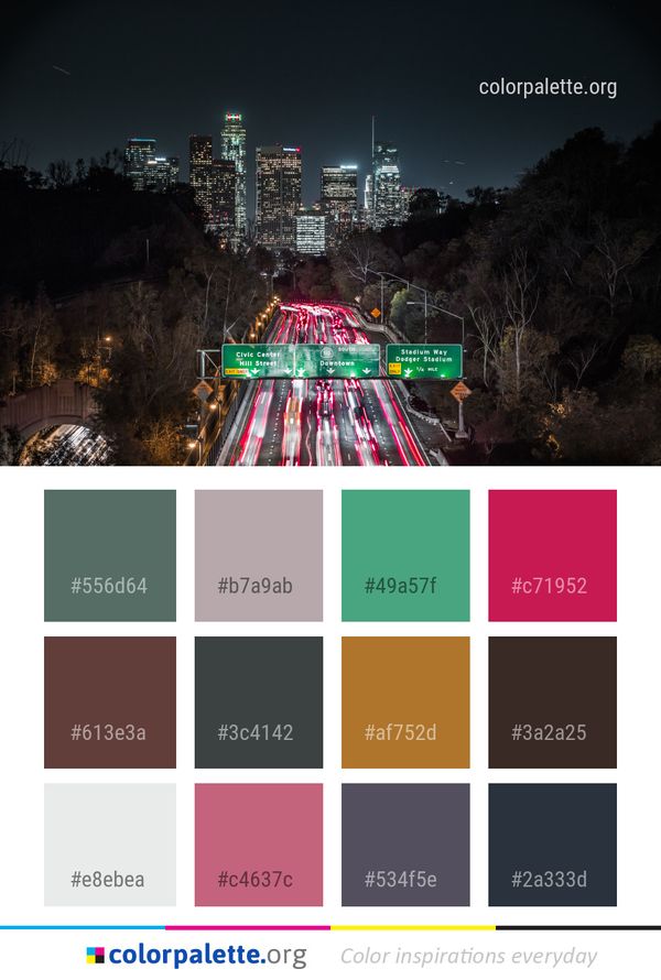 Metropolitan Area City Cityscape Color Palette