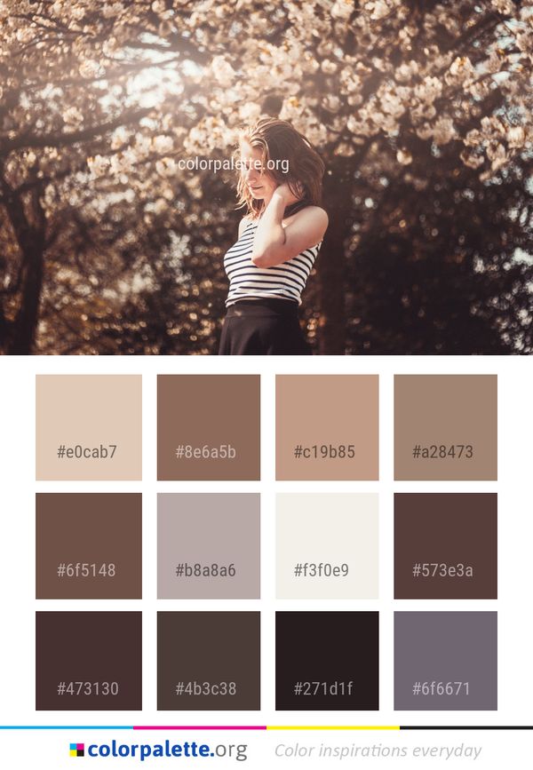 Photograph Nature Girl Color Palette