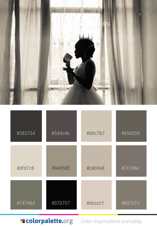 Photograph Woman Bride Color Palette