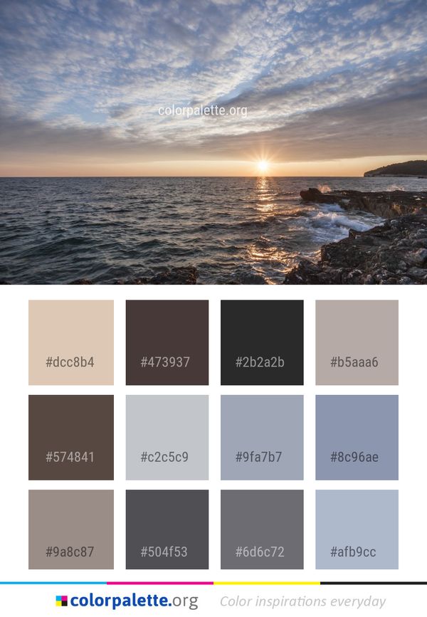 Sea Horizon Sky Color Palette