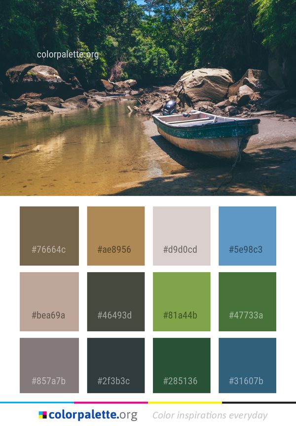 Water Body Of River Color Palette