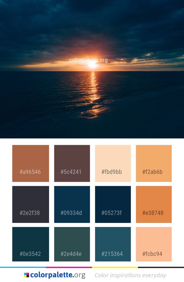 Horizon Sky Sea Color Palette