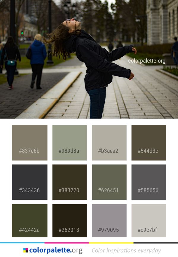 Road Photograph Infrastructure Color Palette