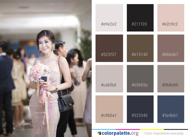 Woman Pink Skin Color Palette