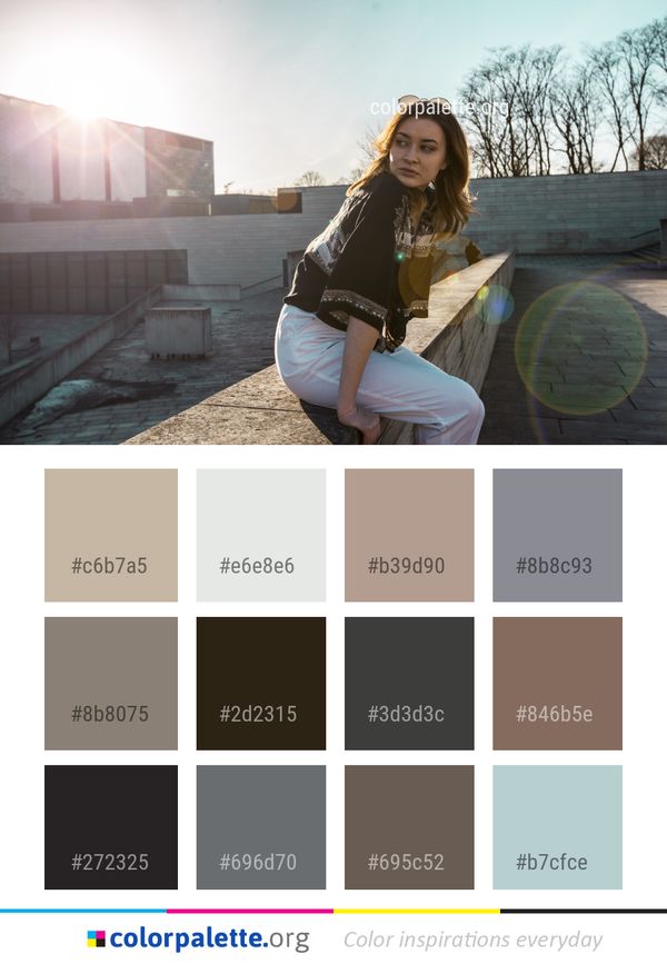 Clothing Photograph Woman Color Palette