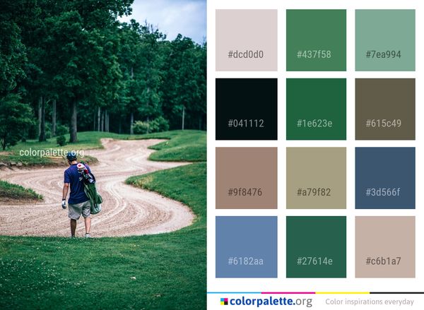 Green Nature Tree Color Palette