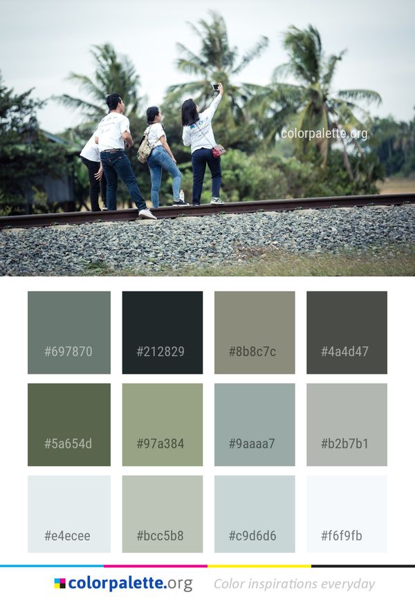 People Photograph Tree Color Palette