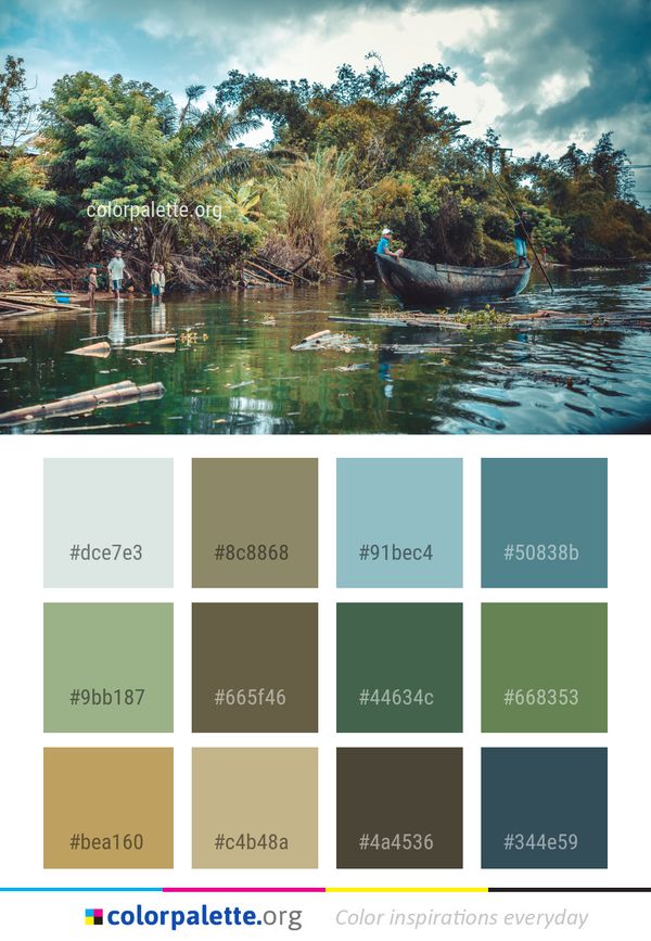 Reflection Water Nature Color Palette