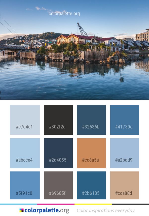 Reflection Water Sky Color Palette