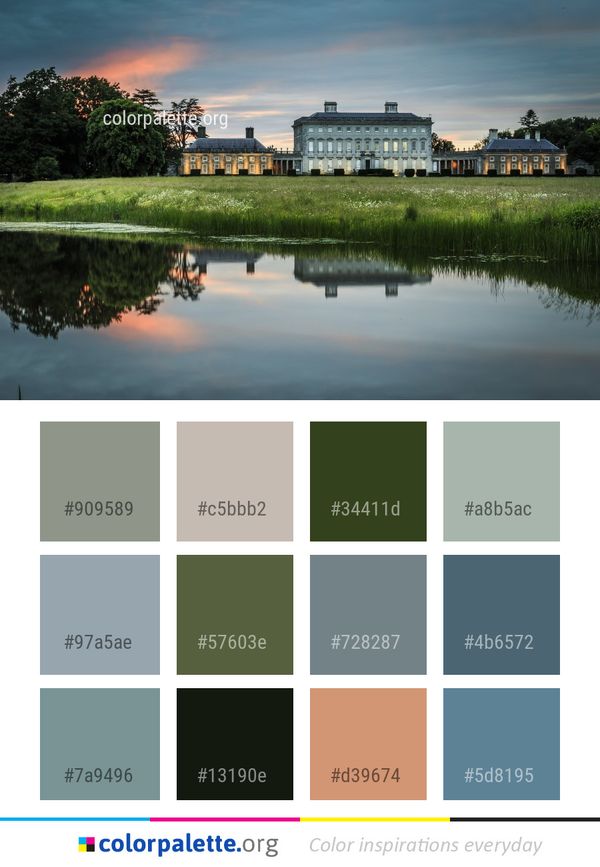Reflection Water Sky Color Palette