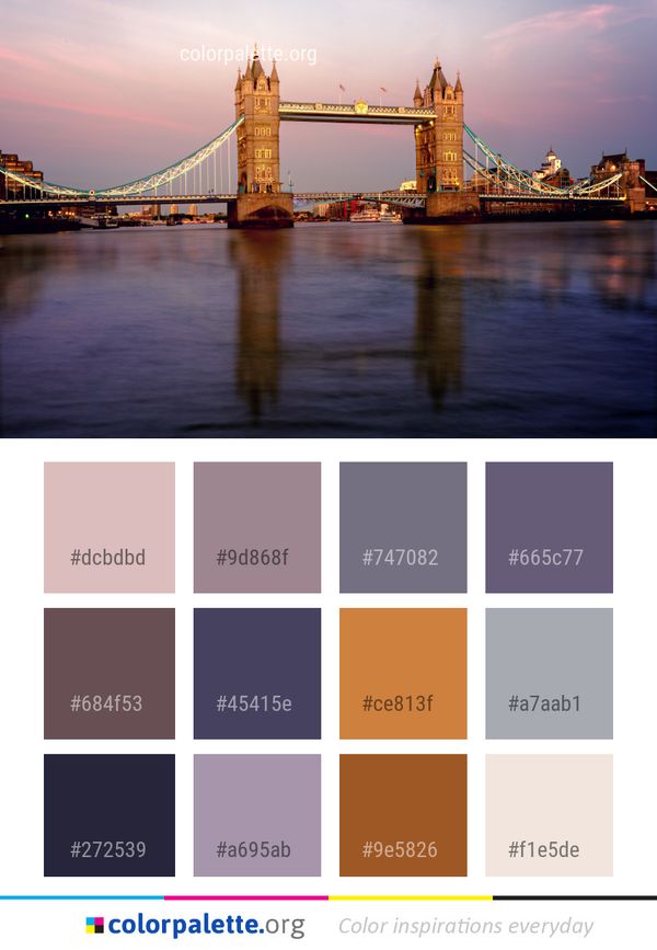 Bridge Landmark Reflection Color Palette