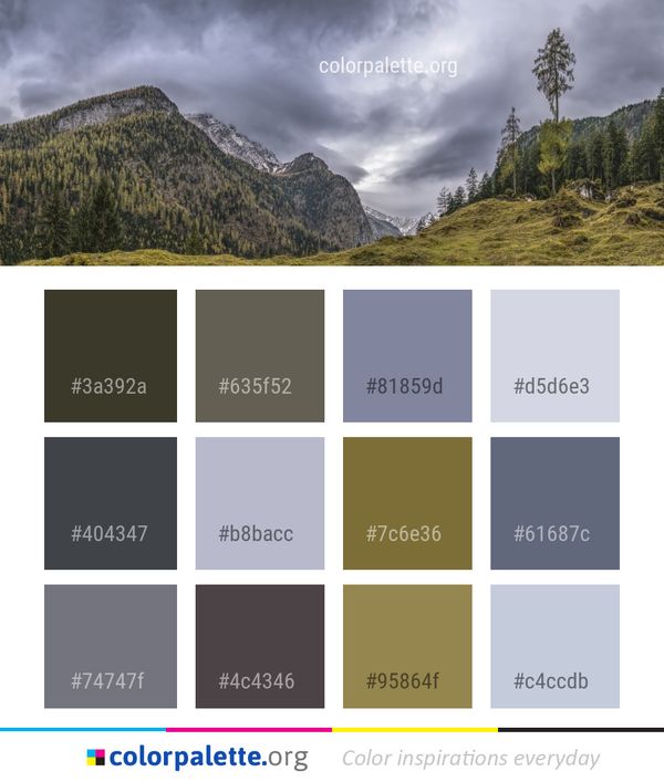Nature Sky Mountainous Landforms Color Palette