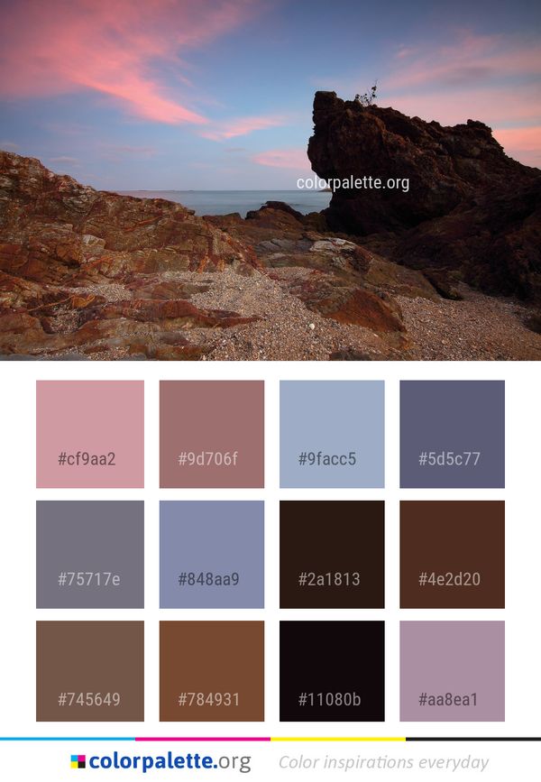 Sky Rock Sea Color Palette