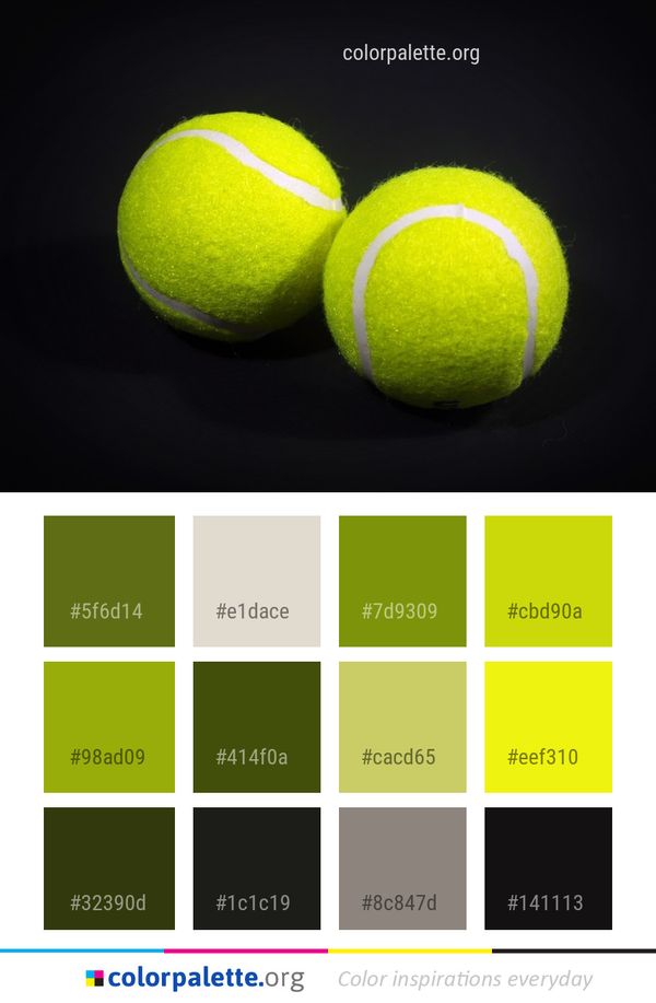 Ball Tennis Pallone Color Palette