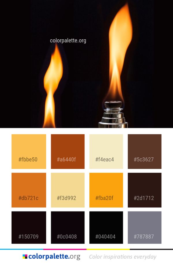 Heat Flame Lighting Color Palette