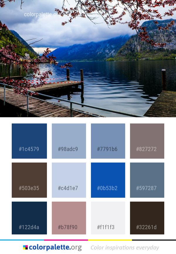 Nature Reflection Water Color Palette