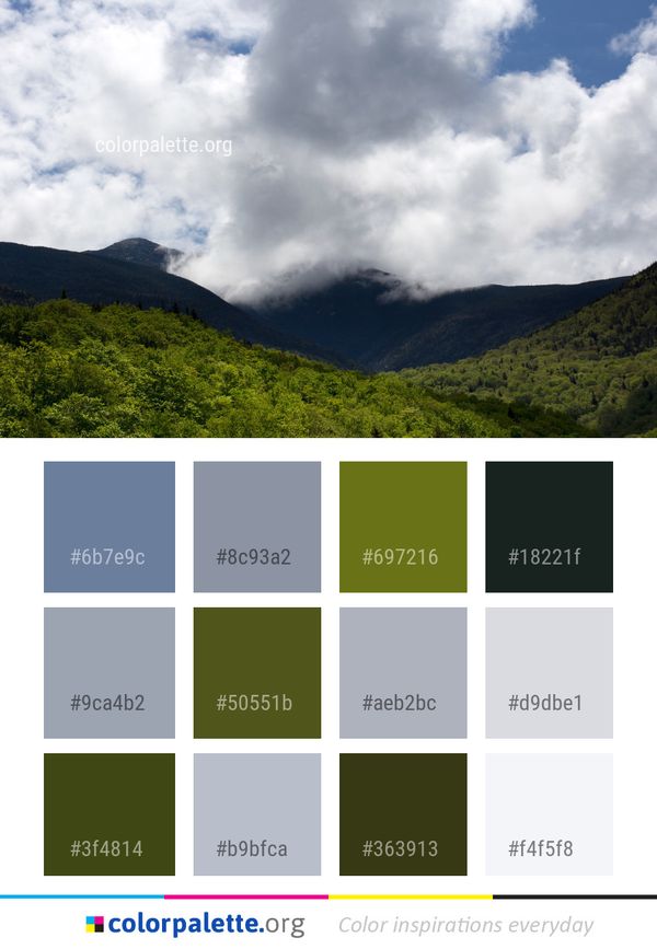 Sky Cloud Highland Color Palette