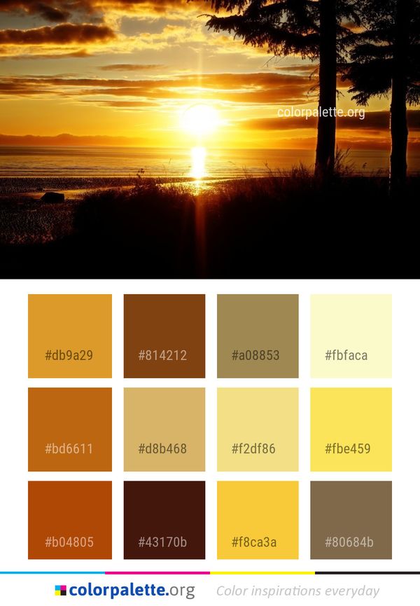 Sky Sunset Sun Color Palette
