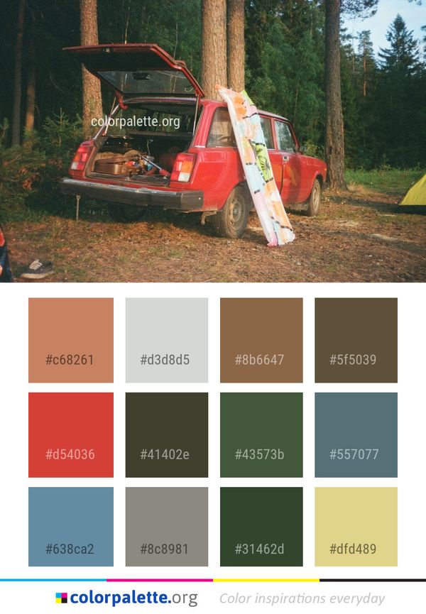 Car Motor Vehicle Color Palette