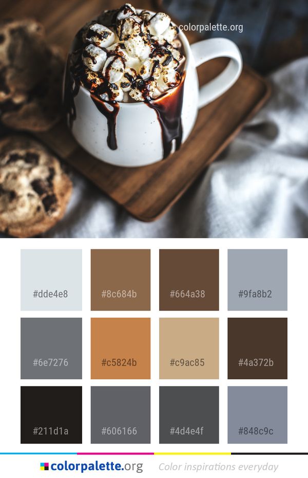 Dessert Food Ice Cream Color Palette