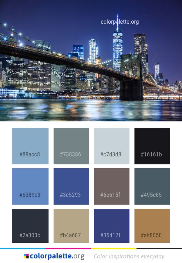 Metropolitan Area Cityscape City Color Palette