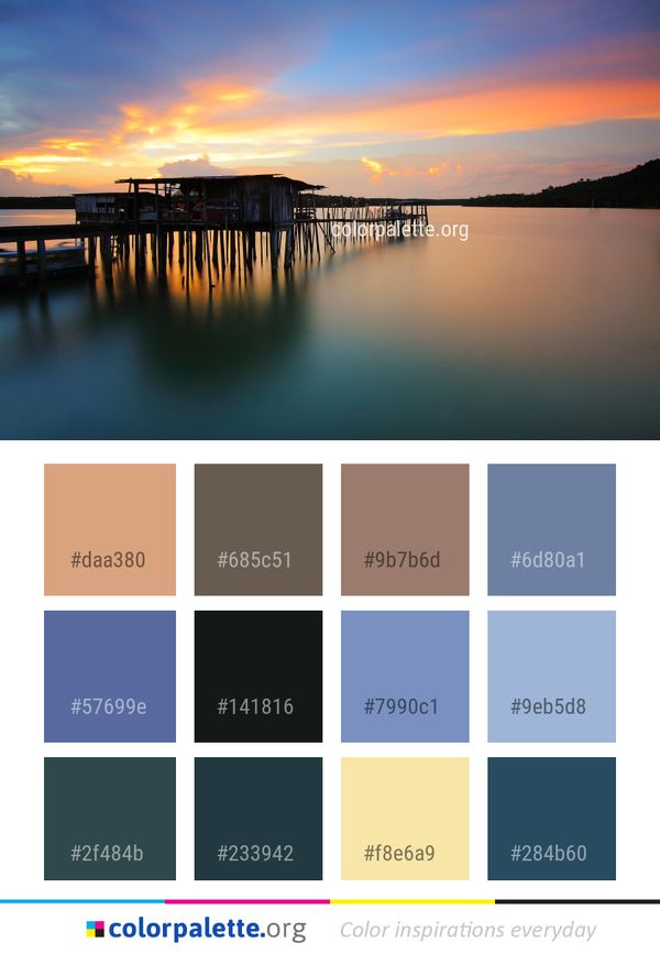 Reflection Sky Horizon Color Palette