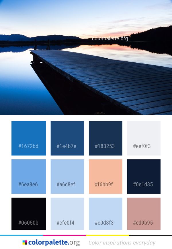 Reflection Water Loch Color Palette