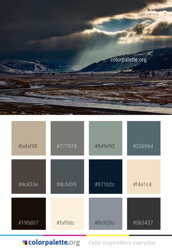 Sky Cloud Highland Color Palette