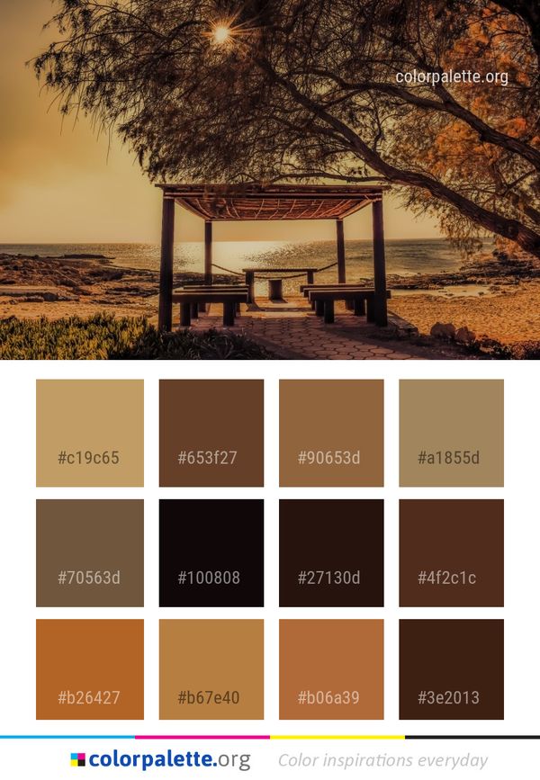 Sky Tree Evening Color Palette