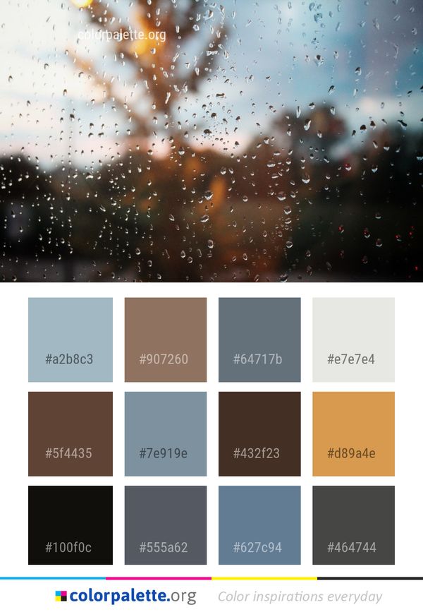 Sky Water Rain Color Palette
