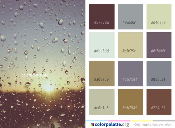Water Atmosphere Drop Color Palette