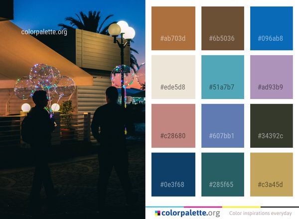Light Night Lighting Color Palette