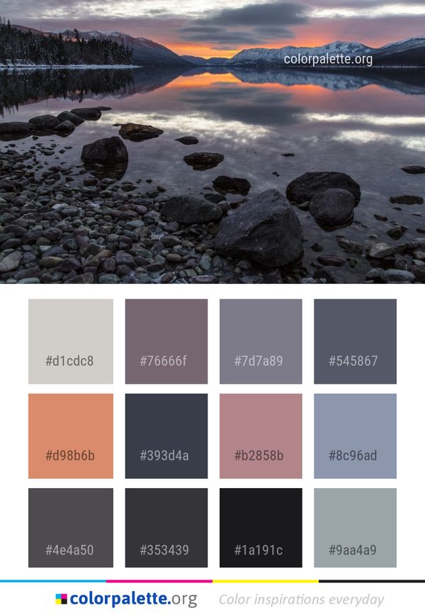 Reflection Nature Water Color Palette