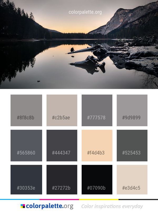 Reflection Water Nature Color Palette