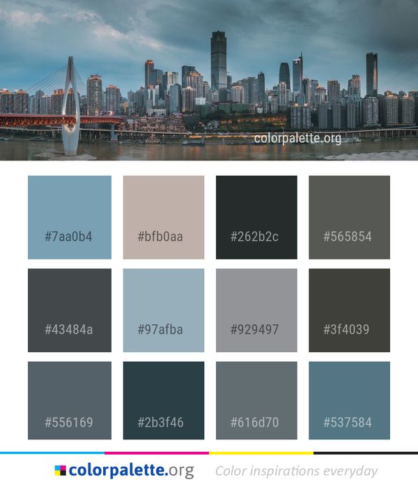 Skyline Cityscape City Color Palette