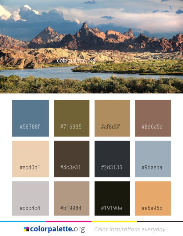 Wilderness Nature Mountain Color Palette