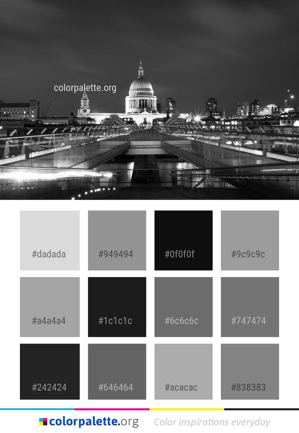 Cityscape Landmark Night Color Palette