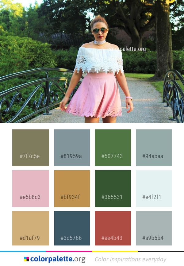 Clothing Pink Dress Color Palette