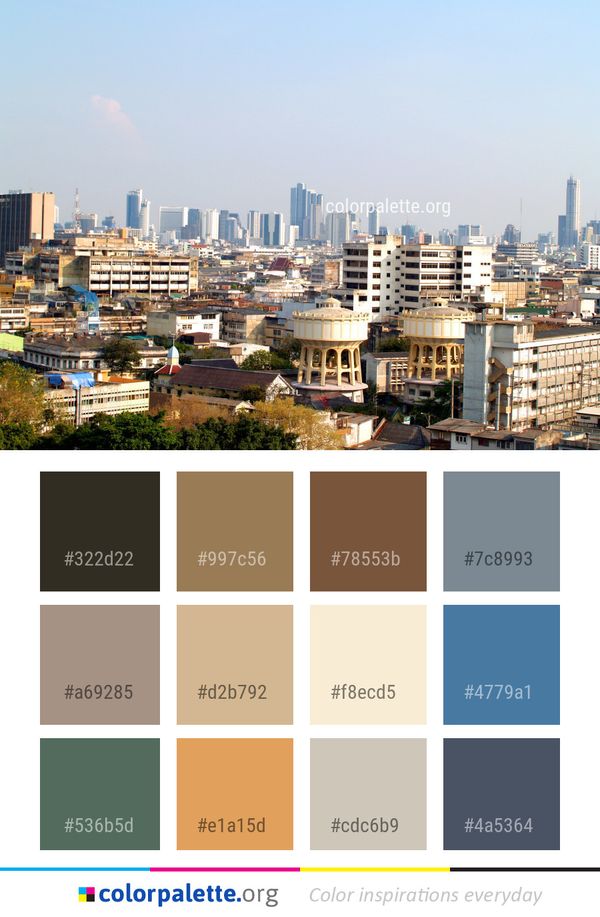 Metropolitan Area City Urban Color Palette