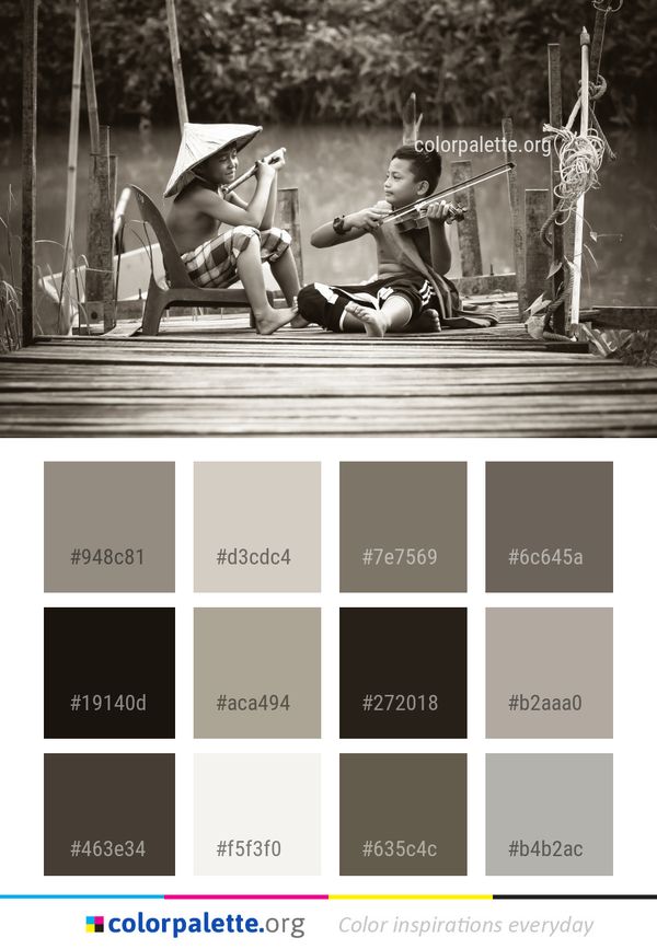 Photograph Person Black And White Color Palette