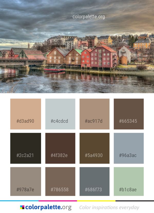 Reflection Waterway Town Color Palette