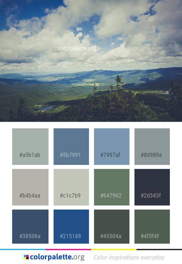 Sky Highland Cloud Color Palette