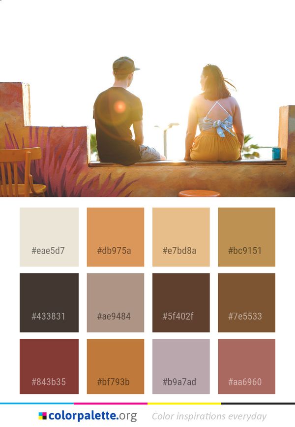 Yellow Sitting Sunlight Color Palette