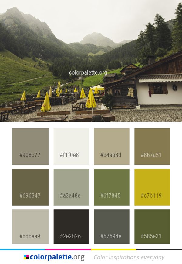 Mountainous Landforms Mountain Nature Color Palette