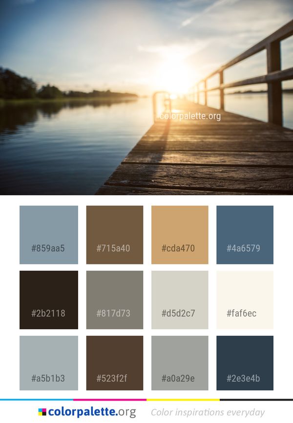 Reflection Sky Horizon Color Palette