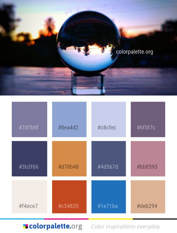Reflection Water Sky Color Palette