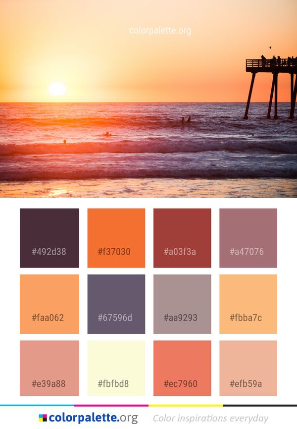 Sea Horizon Body Of Water Color Palette