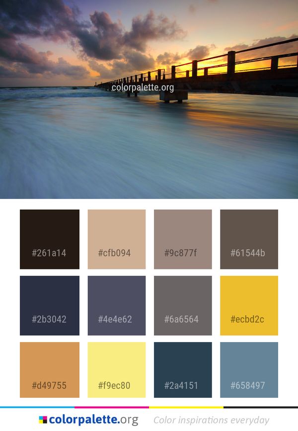 Sky Sea Water Color Palette